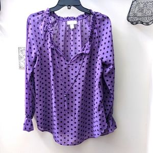 Semi-sheer Loft blouse